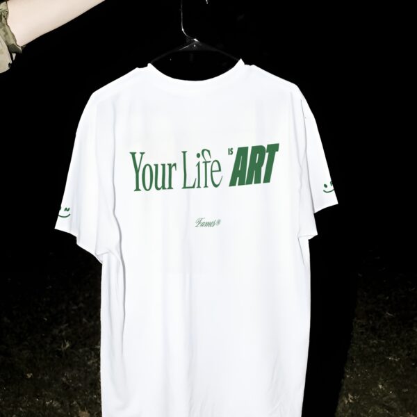 Your life is art blanco