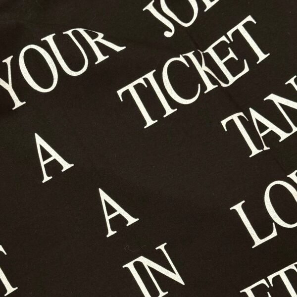 Buy a ticket negro